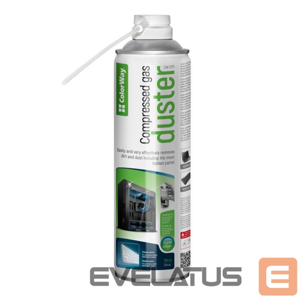 Biroja piederumi ColorWay CW-3375 750 ml, Compressed gas Duster