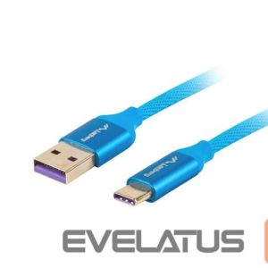 Kabelis Lanberg  Cable CA-USBO-21CU-0010-BL USB-A to USB-C, 1 m 