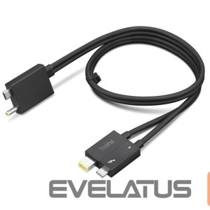 Kabelis Lenovo  ThinkPad Thunderbolt 4 WorkStation Dock Split Cable 4X91K16970 Black, 0.7 m