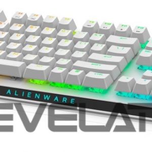 Datora tastatūra Dell  Alienware Tri-Mode AW920K Wireless Gaming Keyboard, RGB LED light, US, Wireless, Lunar Light, Bluetooth, Numeric keypad, CHERRY MX Red 