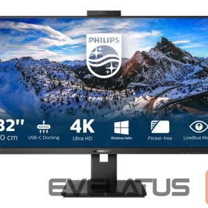Monitors Philips  Monitor 	329P1H 31.5 ", IPS, 4K UHD, 3840 x 2160, 16:9, 4 ms, 350 cd/m², Black, 60 Hz, HDMI ports quantity 2 