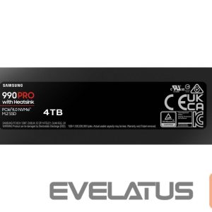 Cietais disks SSD Samsung  990 PRO with Heatsink PCIe 4.0 NVMe M.2 4TB 