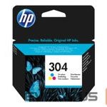 Aksesuāri un izejmateriāli HP  HP 304 Tri-color Ink Cartridge 