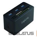 Parveidotājs Logilink  USB 3.0 Hub with All-in-One Card Reader