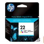 Aksesuāri un izejmateriāli HP  HP 22 original ink cartridge tri-colour standard capacity 5ml 165 pages 1-pack 