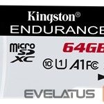 Atmiņas kartes Kingston  KINGSTON 64GB microSDXC Endurance C10
