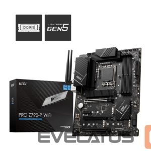 Pamatplate Intel procesorsiem MSI  Mainboard||Intel Z790|LGA1700|ATX|Memory DDR5|Memory slots 4|1xPCI-Express 1x|3xPCI-Express 16x|4xM.2|1xHDMI|1xDisplayPort|4xUSB 2.0|3xUSB 3.2|1xUSB-C|1xPS/2|6xAudio port|PROZ790-PWIFI 