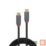 Kabelis LINDY  CABLE USB3.2 C-C 1M/ANTHRA 36901 