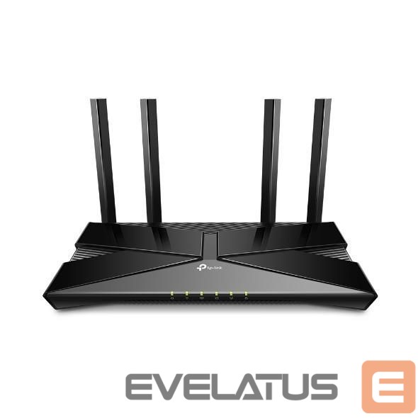 Rūteris TP-Link Wireless Router||Wireless Router|1500 Mbps|Wi-Fi 6|IEEE 802.11a|IEEE 802.11 b/g|IEEE 802.11n|IEEE 802.11ac|IEEE 802.11ax|1 WAN|4x10/100/1000M|Number of antennas 4|ARCHERAX10