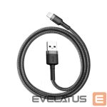 Kabelis Baseus  CABLE LIGHTNING TO USB 2M/GRAY/BLACK CALKLF-CG1