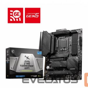 Pamatplate Intel procesorsiem MSI  Mainboard||Intel Z790|LGA1700|ATX|Memory DDR5|Memory slots 4|1xPCI-Express 3.0 1x|2xPCI-Express 5.0 16x|4xM.2|1xHDMI|1xDisplayPort|8xUSB 3.2|2xUSB-C|1xOptical S/PDIF|1xRJ45|5xAudio port|MAGZ790TOMAHAWKWIFI 