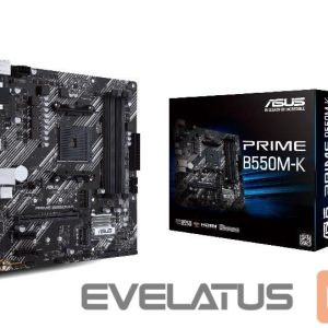 Pamatplate AMD procesorsiem Asus  Mainboard||AMD B550|SAM4|ATX|3xPCI-Express 3.0 1x|1xPCI-Express 3.0 16x|2xM.2|1xPCI-Express 4.0 16x|Memory DDR4|Memory slots 4|1xHDMI|1xDisplayPort|2xUSB 2.0|1xUSB type C|5xUSB 3.2|1xOptical S/PDIF|1xRJ45|5xAudio port|PRIMEB550-PLUS 