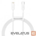 Kabelis Baseus  CABLE LIGHTNING TO USB-C 1M/WHITE CATLYS-A02