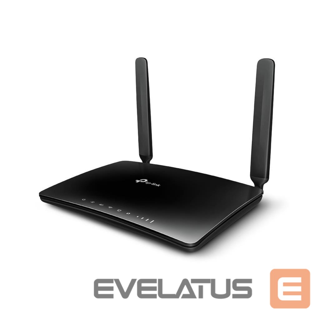 Rūteris TP-Link Wireless Router||Router / Modem|1350 Mbps|IEEE 802.11a|IEEE 802.11 b/g|IEEE 802.11n|IEEE 802.11ac|3x10/100M|LAN \ WAN ports 1|Number of antennas 5|4G|ARCHERMR400