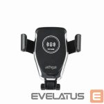 Auto turētājs Gembird  MOBILE HOLDER CAR W/CHARGER QI/EG-TA-CHAV-QI10-01 