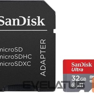 Atmiņas kartes SANDISK BY WESTERN DIGITAL  MEMORY MICRO SDHC 32GB UHS-I/W/A SDSQUA4-032G-GN6TA SANDISK 