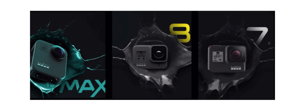 GoPro Max, GoPro Hero 8 un GoPro Hero 7