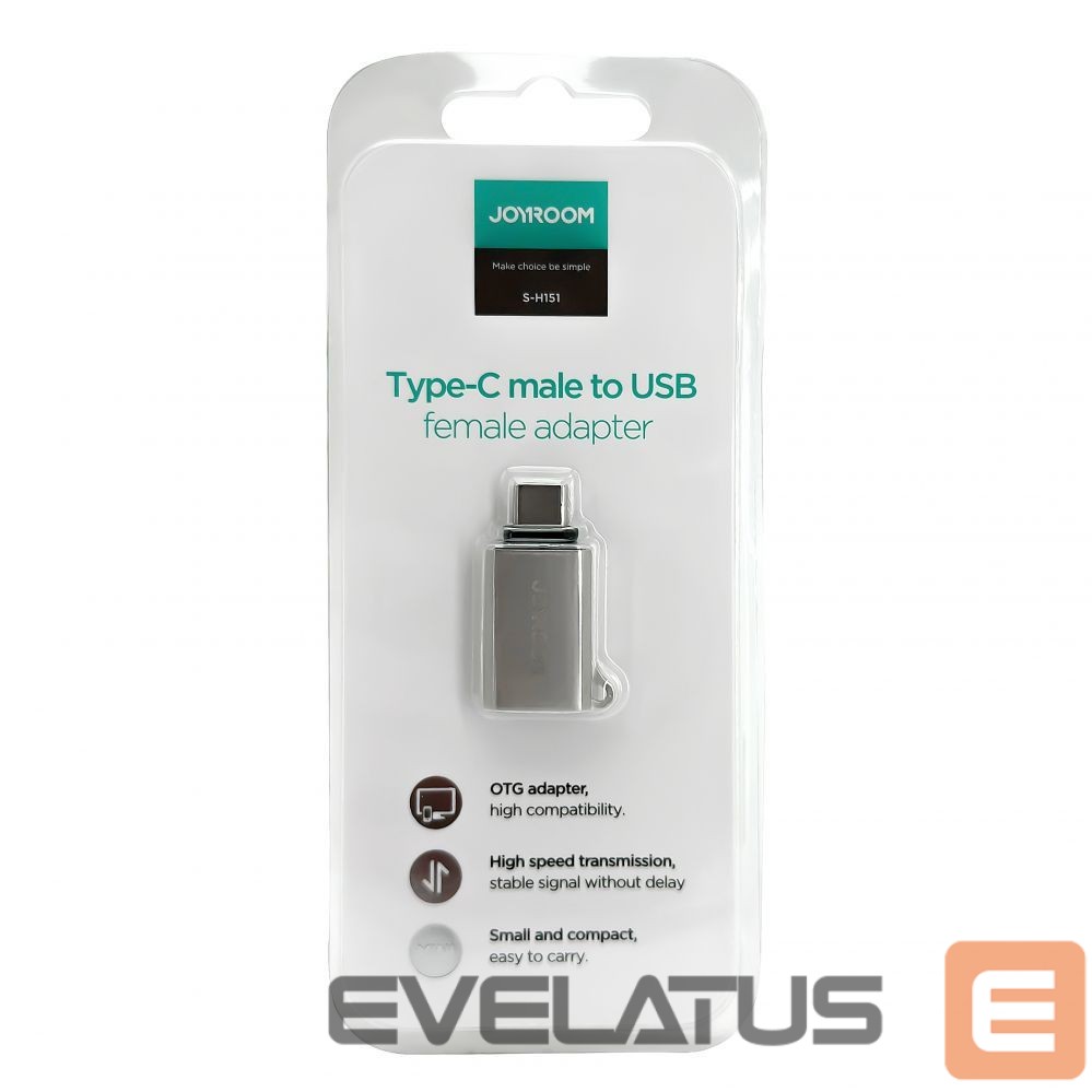 Parveidotājs Joyroom Type-C male to USB female adapter ( mini ) S-H151 Silver