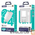 Kabelis Jellico  B1 Durable-Soft Universal USB-C to USB-C Data & Fast PD 20W Charger Cable 1m White