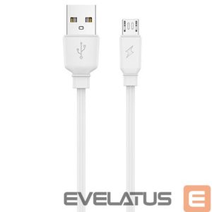 Kabelis Jellico  B15 Durable-Soft Universal USB-C to USB Data & Fast 3.1A Charger Cable 1m White
