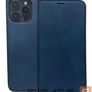 Atveramie maciņi iLike Samsung Galaxy A35 5G Smart Suede case Navy Blue