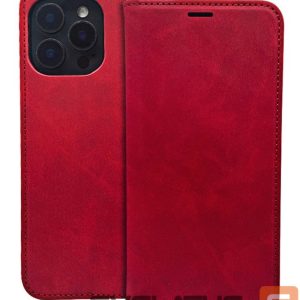 Atveramie maciņi iLike Samsung Galaxy A35 5G Smart Suede case Red