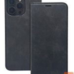 Atveramie maciņi iLike Samsung Galaxy A35 5G Smart Suede case Black