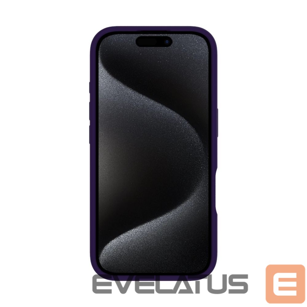 Aizmugurējais vāciņš Evelatus Apple iPhone 16 Premium Magsafe with Stand Soft Touch Silicone Case Purple