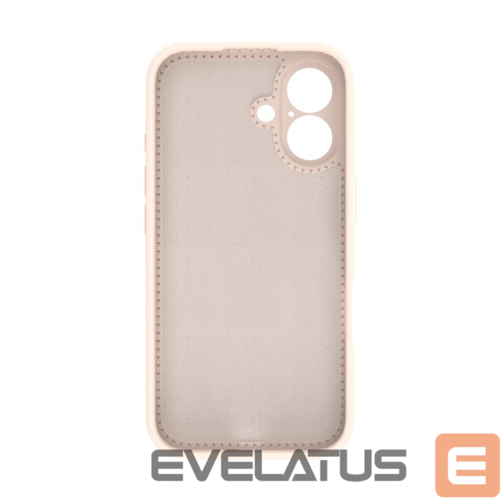 Aizmugurējais vāciņš Evelatus Apple iPhone 16 Premium Magsafe with Stand Soft Touch Silicone Case Pink Sand