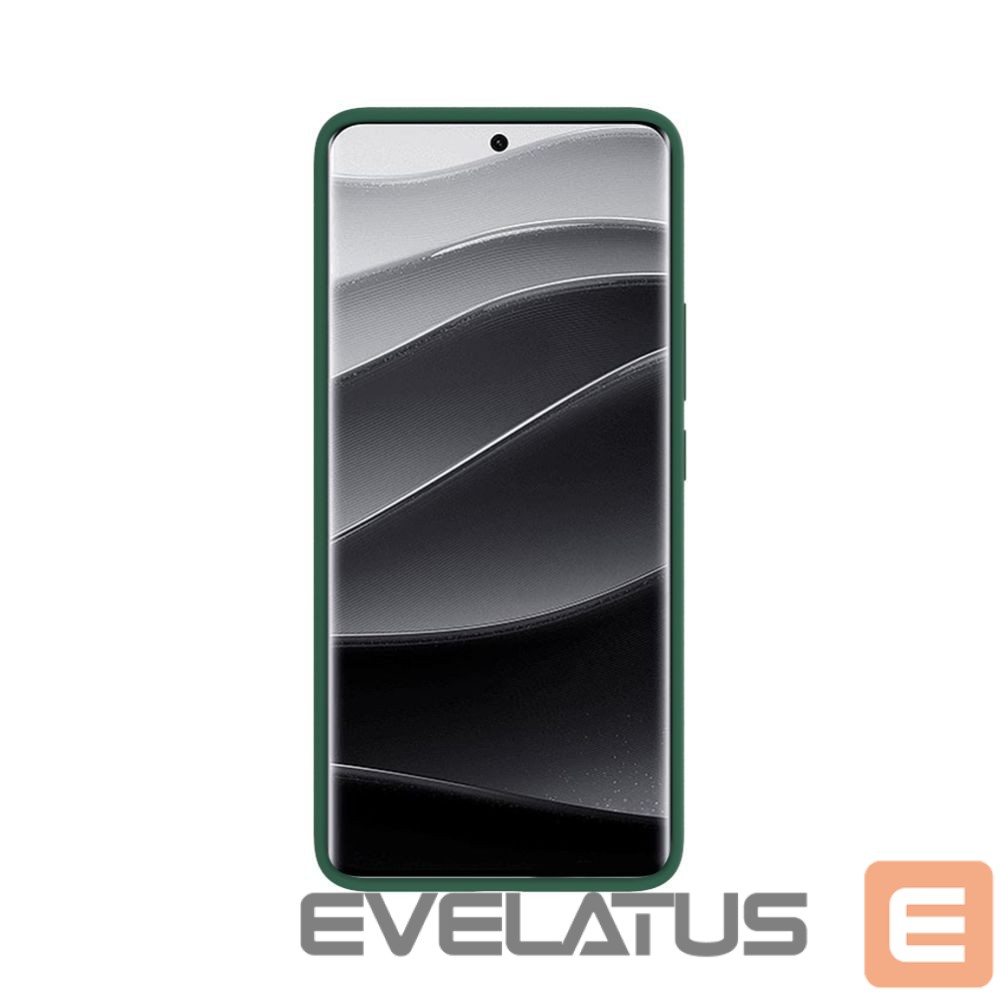 Aizmugurējais vāciņš Evelatus Xiaomi Redmi Note 14 Pro Plus Premium Magnetic Soft Touch Silicone Case Green