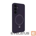 Aizmugurējais vāciņš Evelatus Samsung Galaxy S25 Premium Magnetic with Stand Soft Touch Silicone Case Purple