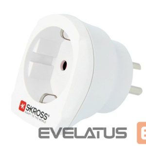 Adapteris Skross  Travel adapter CA EU to DEN - Europe to Denmark White