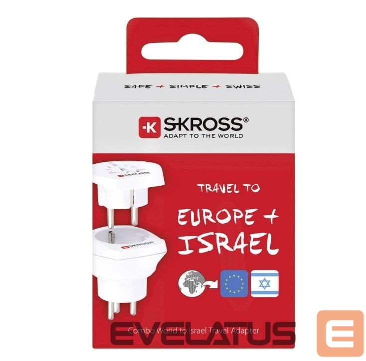 Adapteris Skross Travel adapter CO W to ISR White