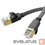Kabelis Hoco  US07 General pure copper flat network cable(L=5M) Black
