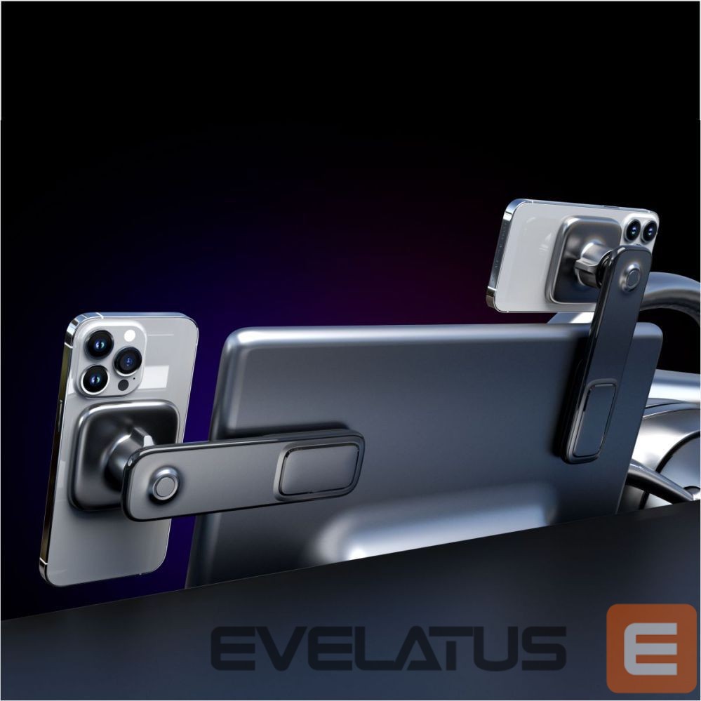 Auto turētājs Evelatus Adhesive flexable bendable mount with MagSafe 360 C2+K3 Black