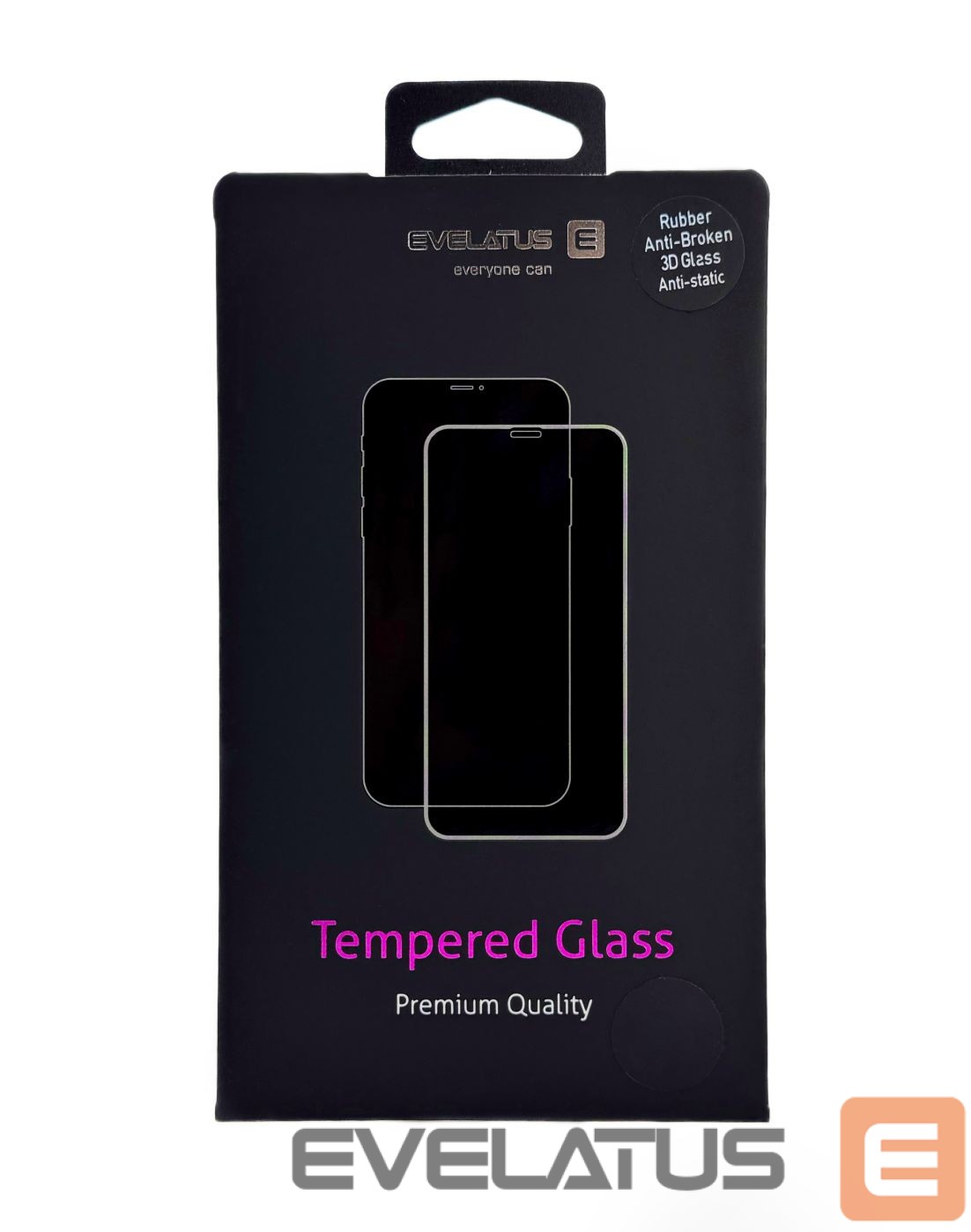Aizsargstikls Evelatus Samsung Galaxy S25 Ultra Corning Gorilla Glass Anti-Static 3D Full Cover 10X Stronger