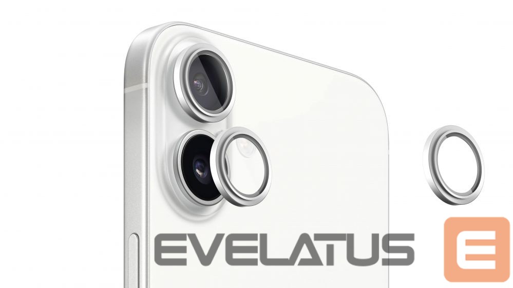 Aizsargstikls Evelatus Apple iPhone 16 / 16 Plus Camera Lens Protector Armor White