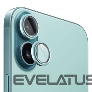 Aizsargstikls Evelatus Apple iPhone 16 / 16 Plus Camera Lens Protector Armor Teal