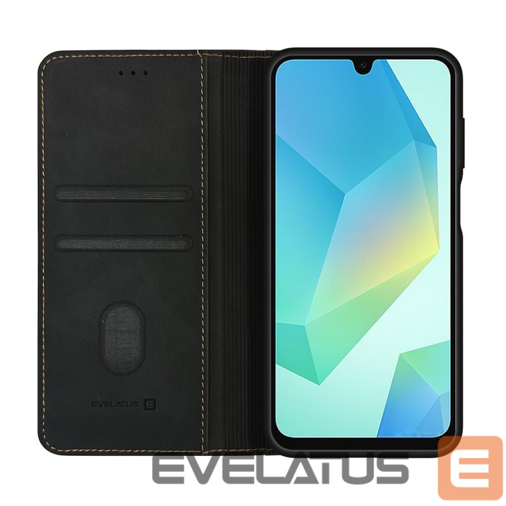 Atveramie maciņi Evelatus Samsung Galaxy A56 Book Case Black