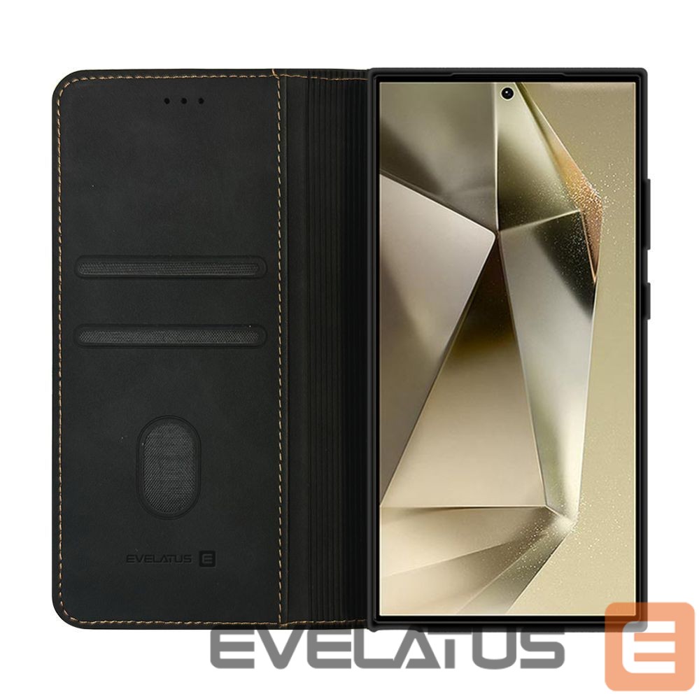 Atveramie maciņi Evelatus Samsung Galaxy S24 Ultra Book Case Folio Black