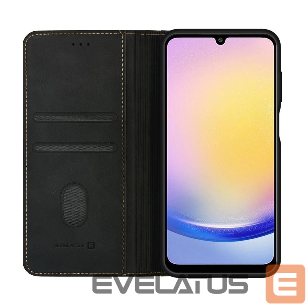Atveramie maciņi Evelatus Samsung Galaxy A25 Book Case Folio Black