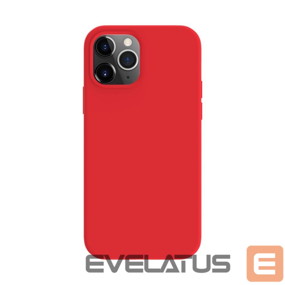 Aizmugurējais vāciņš Evelatus Apple iPhone 12 / 12 Pro Premium Magsafe Soft Touch Silicone Case Red