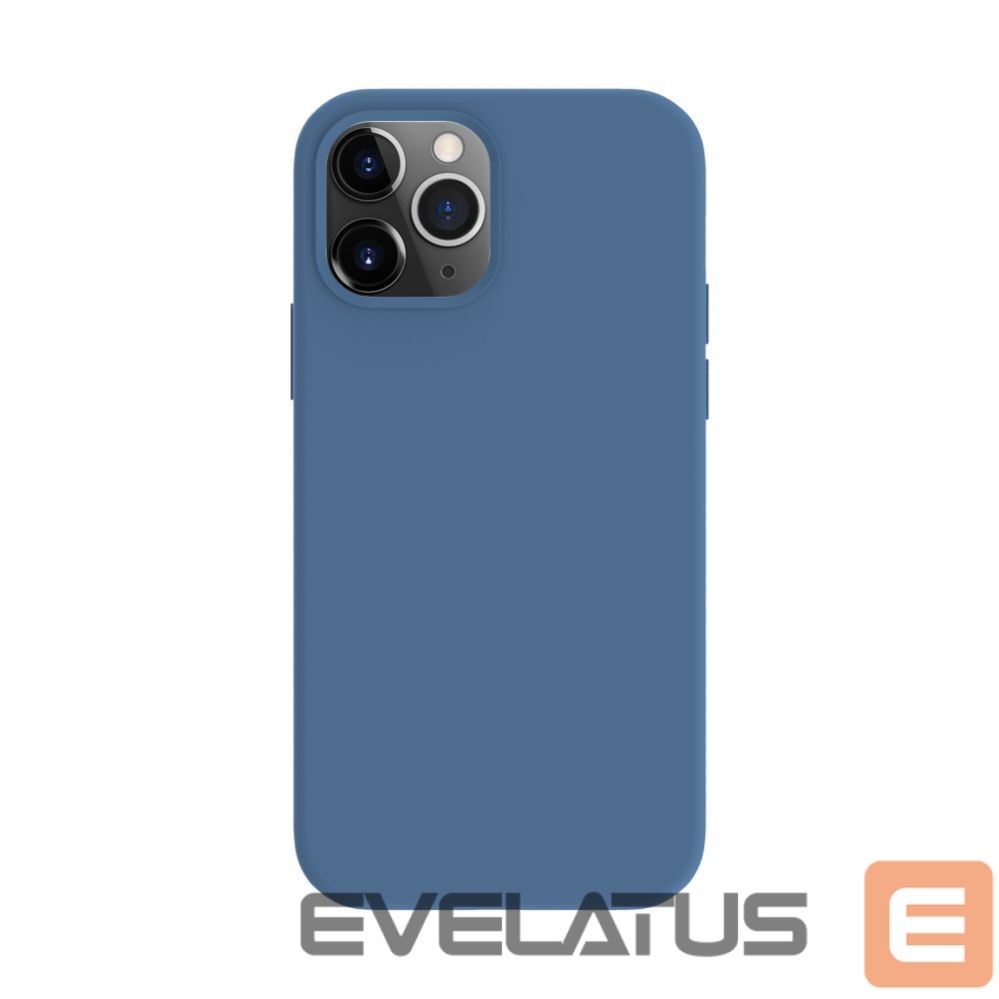 Aizmugurējais vāciņš Evelatus Apple iPhone 12 / 12 Pro Premium Magsafe Soft Touch Silicone Case Navy Blue