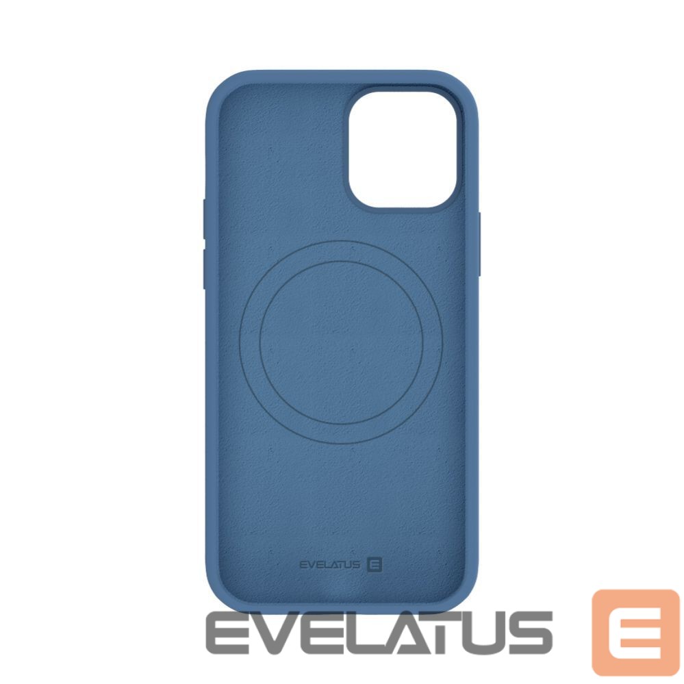 Aizmugurējais vāciņš Evelatus Apple iPhone 12 / 12 Pro Premium Magsafe Soft Touch Silicone Case Navy Blue