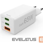 Adapteris Hama  Mini Euro Plug USB Travel Charger, 2x USB-C, 1x USB-A, 65W White