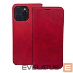Atveramie maciņi iLike Samsung Galaxy S25 Edge Smart Suede Book case Red