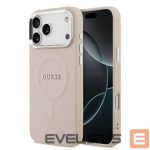 Aizmugurējais vāciņš Guess Apple iPhone 17 Pro Silicone case with MagSafe Classic Logo Pink