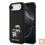Aizmugurējais vāciņš Karl Lagerfeld Apple iPhone Air Liquid Silicone K&CH Sketch MagSafe Case Black