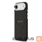 Aizmugurējais vāciņš Guess Apple iPhone Air PU Saffiano MagSafe Case Black