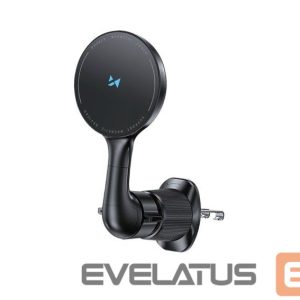 Auto lādētāji Wozinsky  WCT5-6S4Y Car Holder with Qi/MagSafe 15W Inductive Charger for Air Vent Black